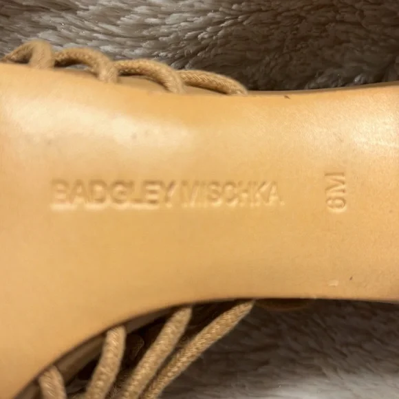 BADGLEY MISCHKA Macrame Designed Heels
